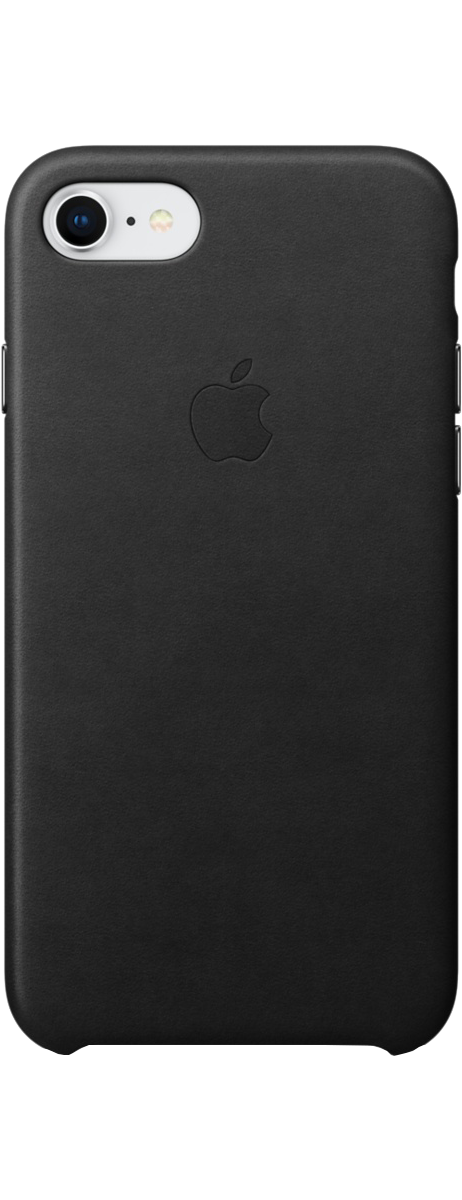Coque en cuir pour iPhone 8 Plus / 7 Plus noir