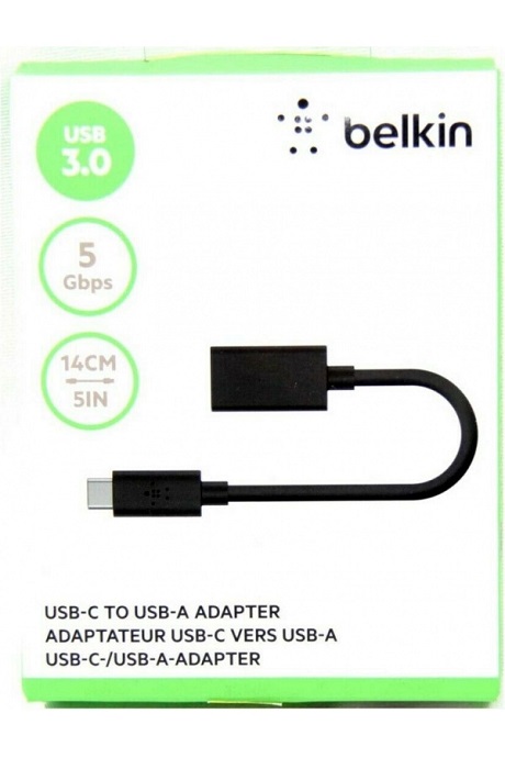 Adaptateur USB C Belkin USB-C / USB-A noir