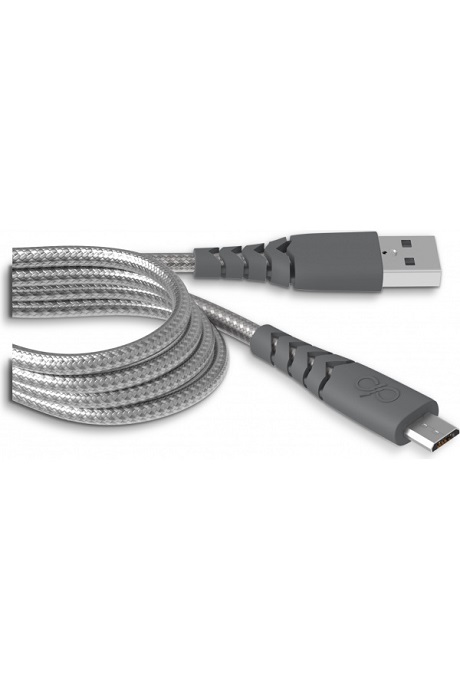 Câble renforcé micro-USB Force Power 2M noir
