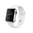 Apple Watch 38 mm Acier bracelet Sport Blanc