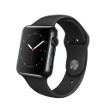 Apple Watch 42 mm Acier bracelet Sport Noir