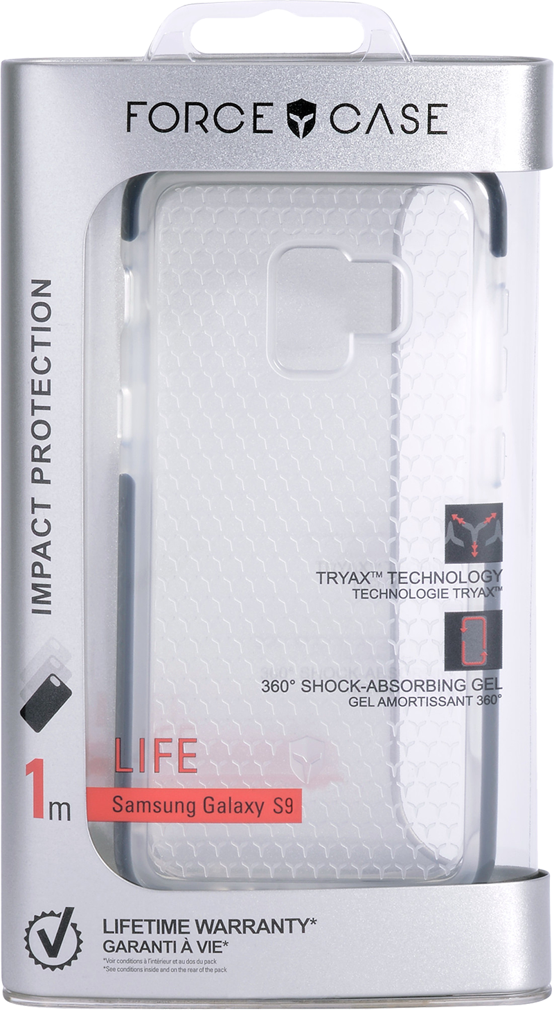 Coque Force Case life Galaxy S9 transparente