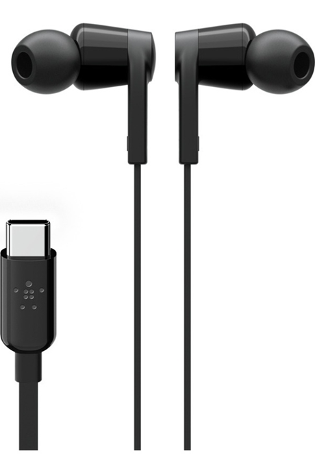 Ecouteurs filaires Belkin USB-C noir