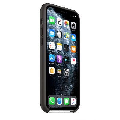 Coque en silicone pour iPhone 11 Pro noir