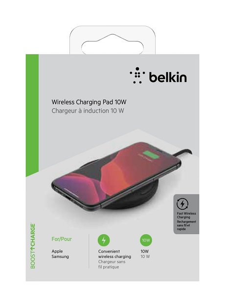 Chargeur à induction 10W Belkin sans alimentation noir