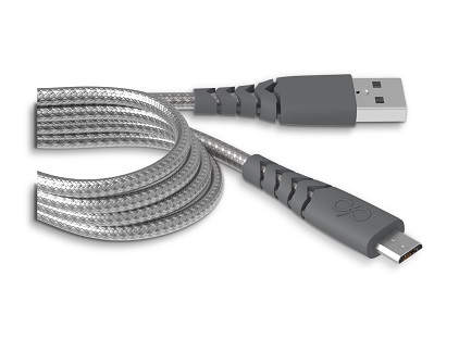 Câble renforcé micro-USB Force Power 2M noir