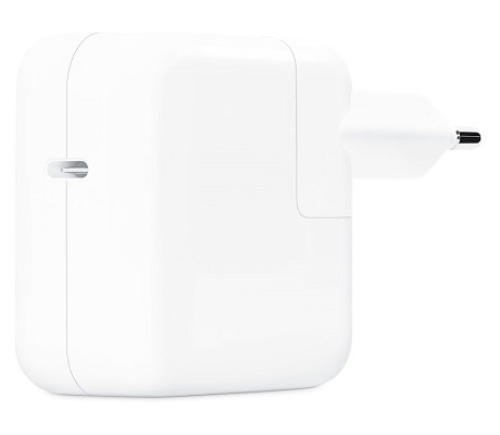 Tête de charge rapide USB-C Apple 30W blanc