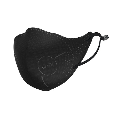 Airpop pack de 4 masques noirs jetable - antipollution noir