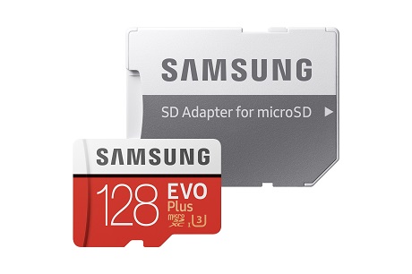 Carte Micro SD EVO PLUS Samsung avec adaptateur SD 128 Go