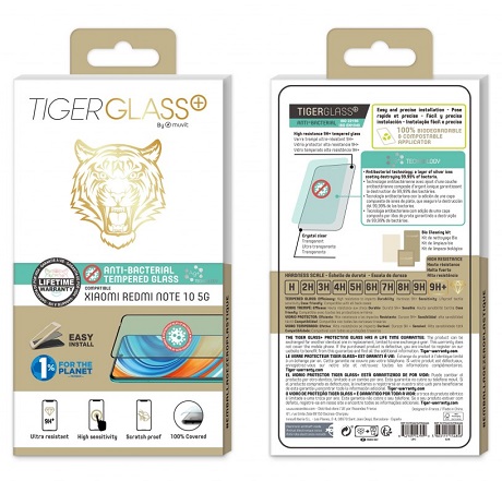 Film Tiger Glass+ Xiaomi Redmi Note 10 5G transparente