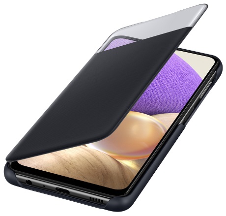 Etui folio S View pour Samsung Galaxy A32 EE 4G noir