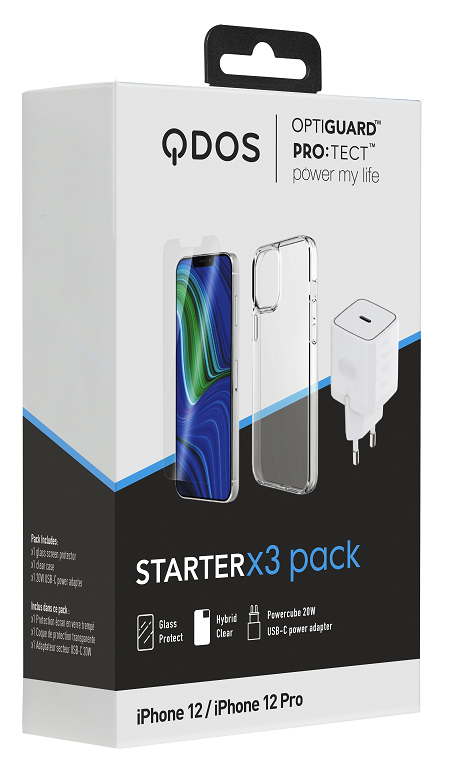 Starter Pack iPhone 12/ 12 Pro blanc