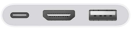 Adaptateur multiport AV numérique USB-C Apple blanc