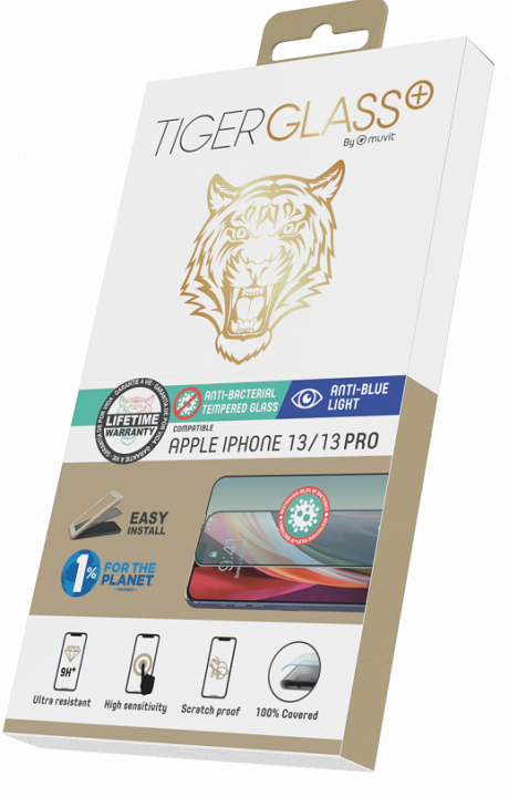 Film Tiger Glass+ iPhone 13 et 13 Pro transparente