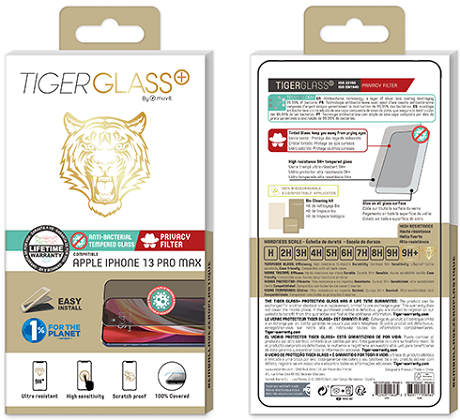 Film Tiger Glass+ Privacy iPhone 13 Pro Max transparente