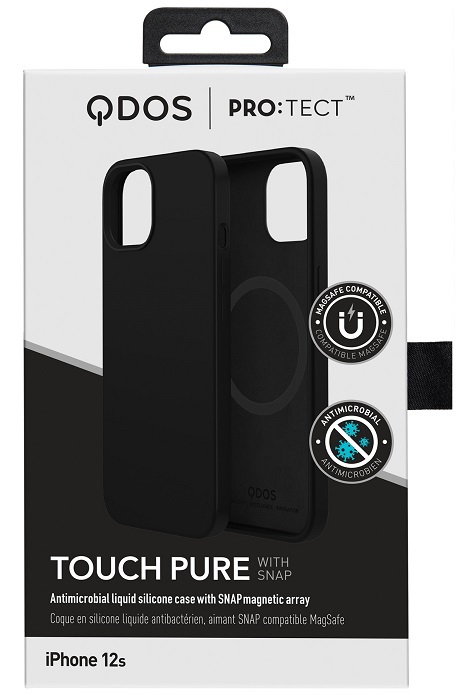 Coque Touch Pure compatible MagSafe iPhone 13 noir