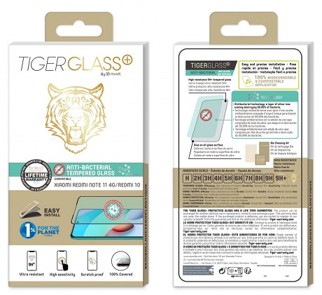 Film Tiger Glass+ Xiaomi Redmi 10 transparente