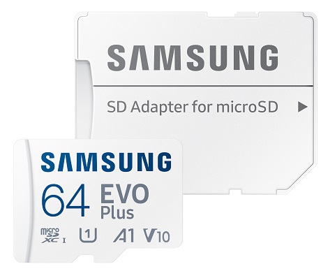 Carte Micro SD Samsung 64 GB noir
