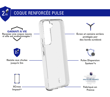 Coque Force Case Pulse Made in France Galaxy S22