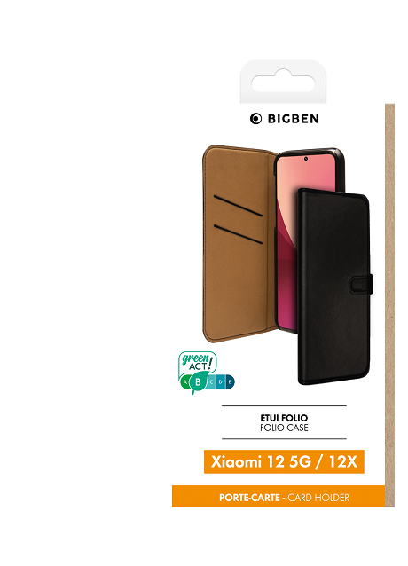 Etui folio Wallet Xiaomi 12 5G noir
