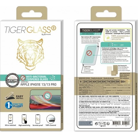 Film Tiger Glass+ iPhone 13/13 Pro V2 transparente