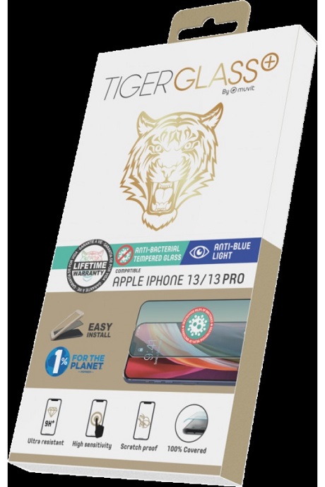 Film Tiger Glass+ iPhone 13/13 Pro V2 transparente