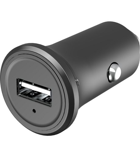 Chargeur allume-cigare 12W USB-A noir