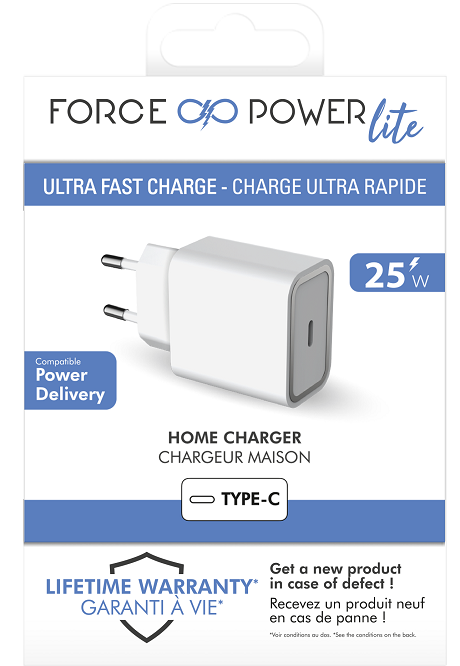 Câble de charge Force Power Lite USB-C vers USB-C 1.2 mètres : prix, avis,  caractéristiques - Orange