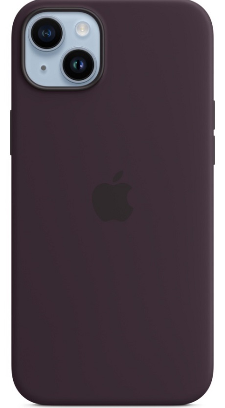Coque en silicone MagSafe iPhone 14 Plus noir