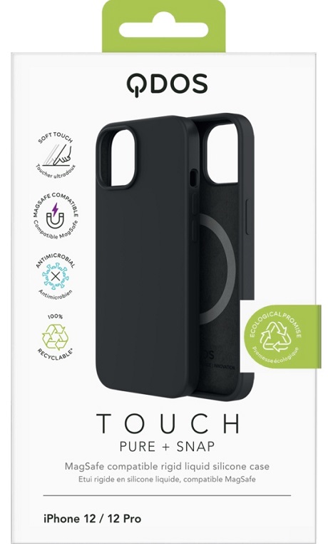 Coque Touch Qdos MagSafe iPhone 12/12 Pro noir