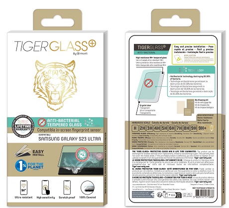 Film Tiger Glass+ Samsung Galaxy S23 Ultra 5G transparente