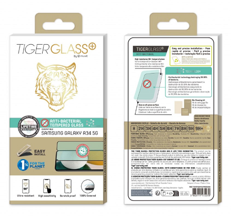 Film Tiger Glass+ Samsung Galaxy A34 5G transparente