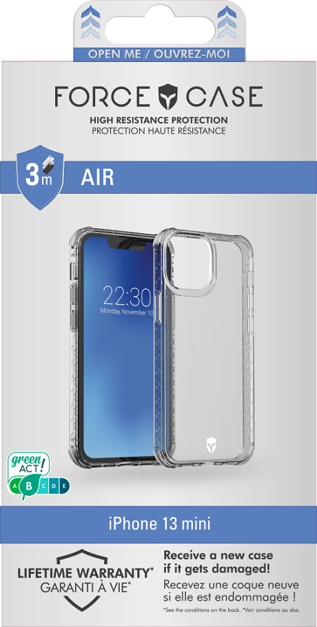 Coque Force Case Air iPhone 13 mini transparente