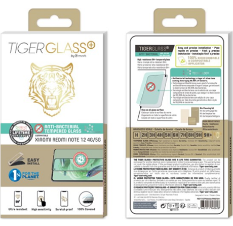 Film Tiger Glass+ Xiaomi Redmi Note 12 transparente