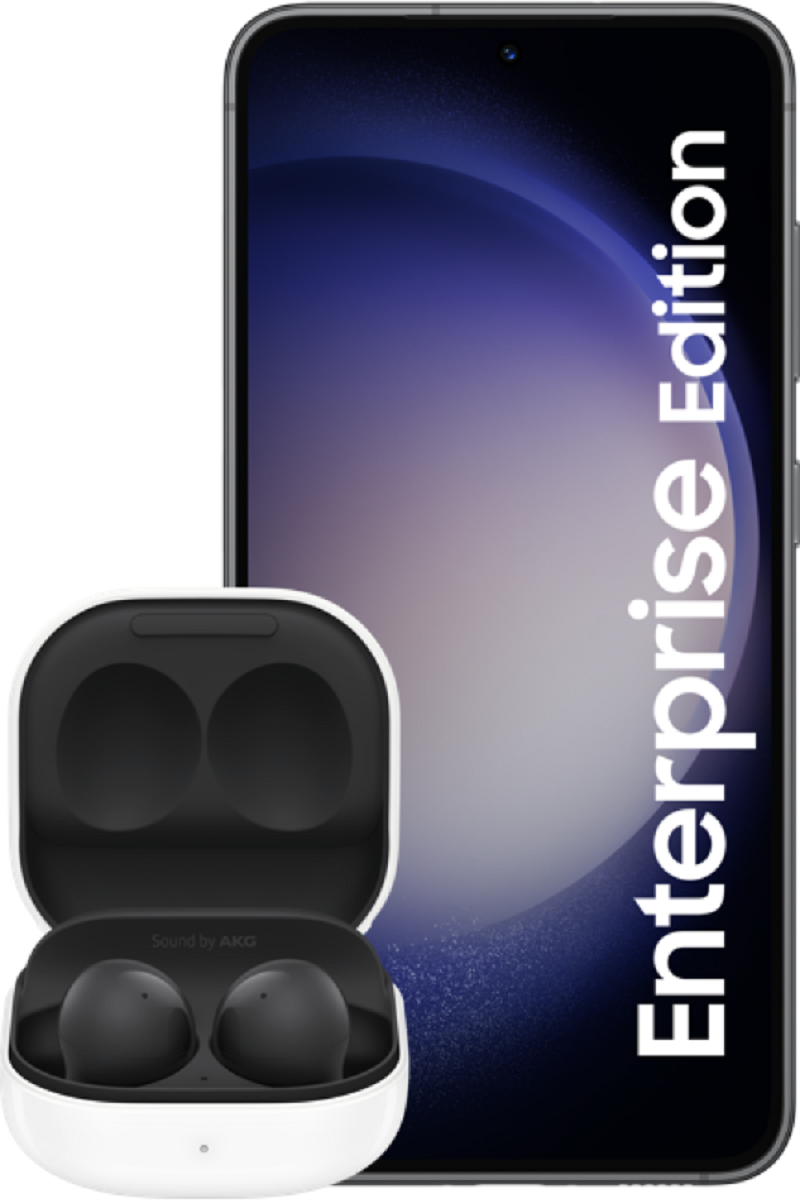 Samsung Galaxy S23 5G Edition Entreprise noir 128Go et Buds2 noir 128Go