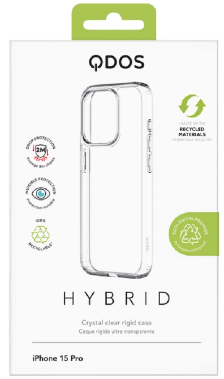 Coque Hybrid Qdos iPhone 15 Pro transparente