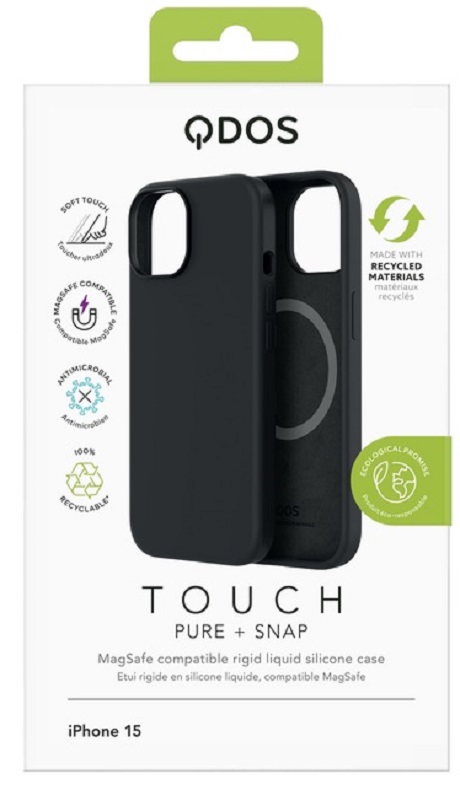 Coque Touch Qdos MagSafe  iPhone 15 noir