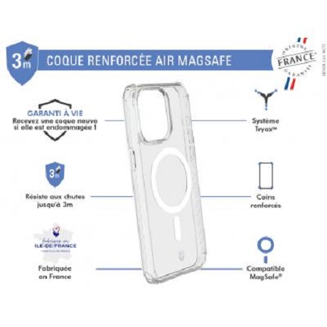 Coque Force Case Air MagSafe iPhone 15 Pro Max OFG