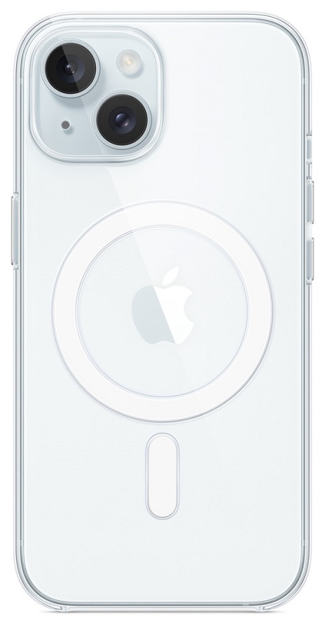 Coque avec MagSage iPhone 15 transparente