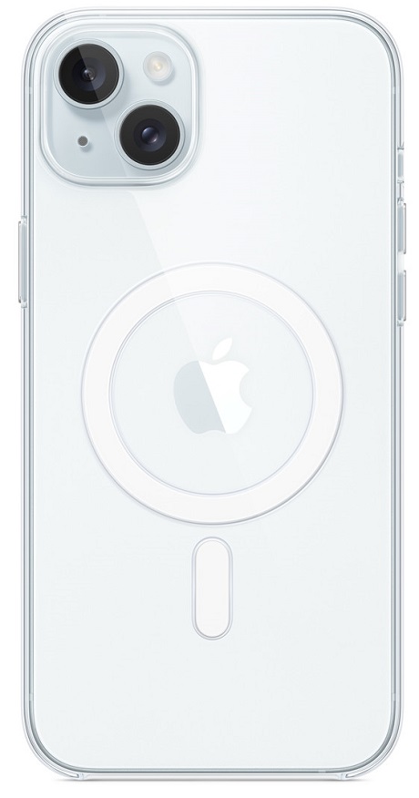 Coque avec MagSafe iPhone 15 Plus transparente