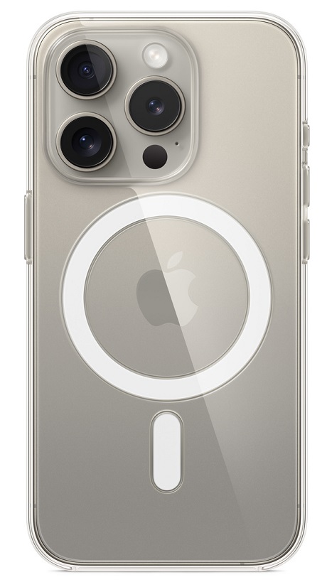Coque avec MagSafe iPhone 15 Pro transparente