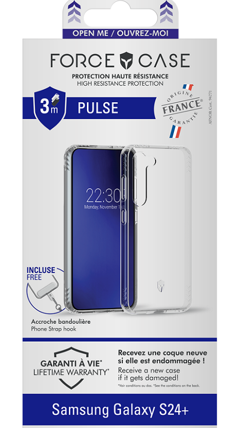 Coque Force Case Pulse Galaxy S24 + OFG transparente