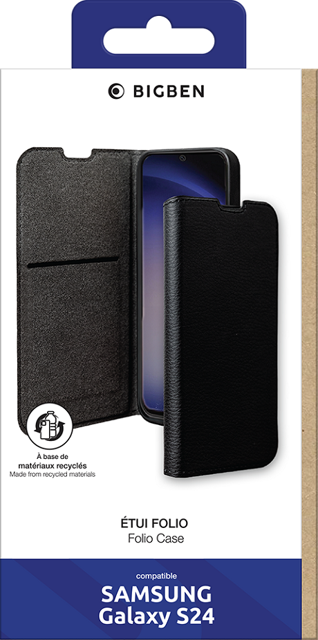 Folio Wallet Samsung Galaxy S24 noir