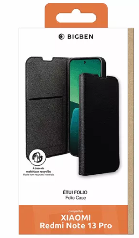 Etui Folio Wallet Redmi Note 13 Pro 5G noir