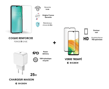 Pack pour Samsung Galaxy A34 5G blanc