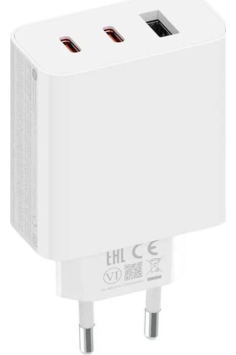 Pack chargeur rapide Xiaomi 67W blanc et câble