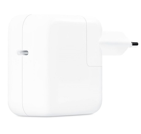 Tête de charge rapide USB-C 30W Apple blanc