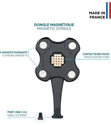 Pogo magnétic USB-C Energia Mobile noir