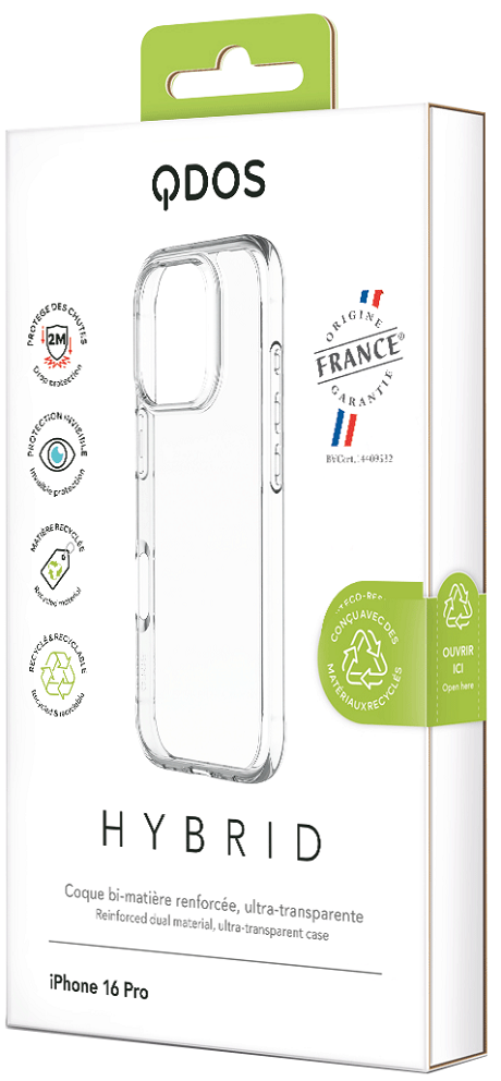 Coque Hybrid Qdos iPhone 16 Pro Origine France Garantie