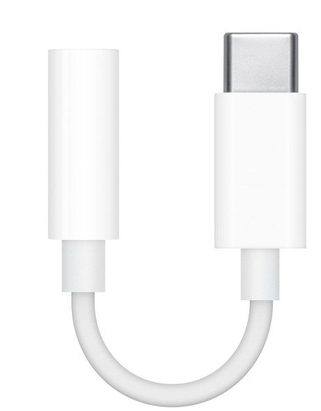 Adaptateur USB-C vers mini Jack 3,5mm blanc